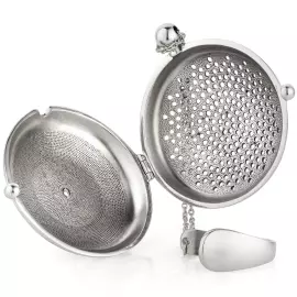 Ситечко для чая из серебра "Карманные часы"